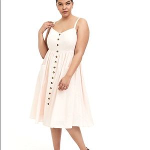 Torrid Light Pink Midi Dress